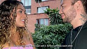 Ebony Estate Agent Teases Tourist With Horny Ride And Rough Orgasm.