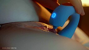 Caught masturbating loud, I cum hard with HoneyPlayBox JOI thrust