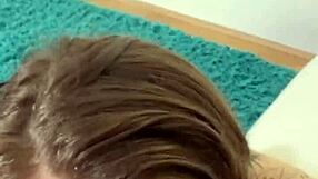 Canadian Blonde Masters Deep Throat and Rimjob in Vertical POV