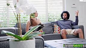 Maid honey hayes begs for more of her clients big throbbing cock