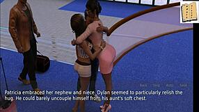 Blonde Wife And Stepmother Play Game With Big Tits