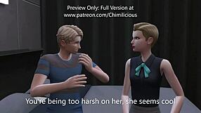 Wild threesome with girlfriend and stepmom.