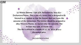 Domme Joi 7of12 - F4m Jerk Off Instructions For Intense Orgasm!