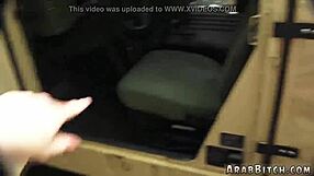 Arab army teen fucks white guy outdoor in hardcore reality blowjob