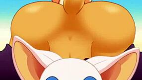 Rouge Sucking Cock and Swallowing Cum in Ass Fuck