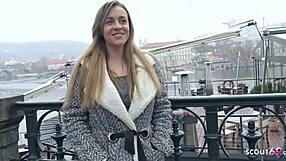 Hey, wanna watch big natural tits teen Josephine get fucked at real German pickup casting for cash?