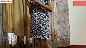 College couple's bed homework turns intriguing.