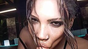 Panam Judy Aurore Share Blowjobs and Creampies in Cyberpunk