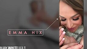 Emma Hix gets pussy fucked in sloppy threesome with choking