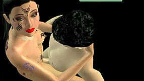 japanese man fucks indian girl standing in animation?