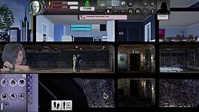 Monster cock in action: Huge dick in 3D game