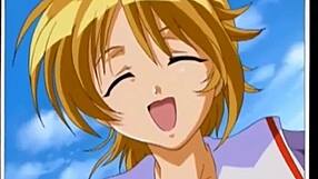 Petite Asian lesbian teen in anime oral scene.