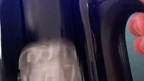 High-speed solo pleasure with Leten's thrusting pro male masturbator