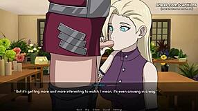Ino Yamanaka sucks dick and gets pussy creampied in Naruto hentai part 7