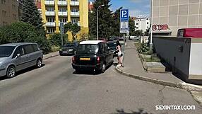 They Lick Each Other in Tattooed Brunette Car Amateur Anime Taxi Hentai