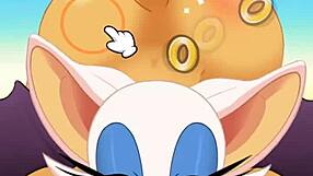 Rouge Sucking Cock and Swallowing Cum in Ass Fuck