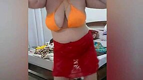 Stella Dances Sensually In Lingerie, Showing Off Her Big Natural Tits!