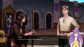 The famous character welcomes the girls in this animated porn