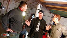 Ginger hell crazy threesome with ian scott & leo galvez