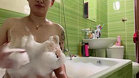 Hot Pregnant Teen with Big Boobs and Sexy Ass Bathes