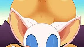 Rouge Sucking Cock and Swallowing Cum in Ass Fuck