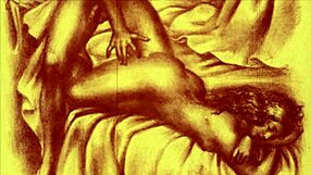 vintage erotic cartoon illustration from anime hentai