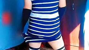 big ass white boy crossdresser sissy kitty dances sexy