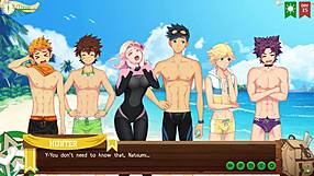 Intense Beach Episode: Young Asian Gay Uncensored Hentai Action