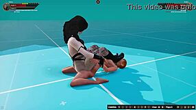 Ginny vs Draka in Naked Fighter 3D Redhead Catfight Action