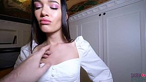 Sexy Brunette Blowjob And Sensual Ass Fucking - Cum On Pussy