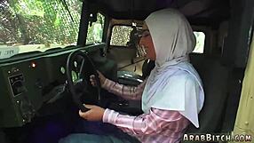 Arab army teen fucks white guy outdoor in hardcore reality blowjob