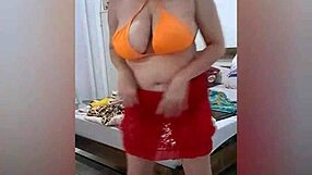 Stella Dances Sensually In Lingerie, Showing Off Her Big Natural Tits!