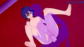 in the zenless zone zero hentai, jane doe and belle rin engage in intense sex scene