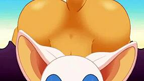 Rouge Sucking Cock and Swallowing Cum in Ass Fuck