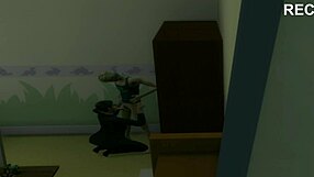 Wow, hidden cam catches a sneaky blowjob in her office space!