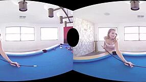 Arya Fae's Valentine anal in virtual reality with a blonde harlot