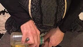 Dirty Old Drunk Engages In Golden Piss Fetish Scene.