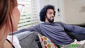 Maid honey hayes begs for more of her clients big throbbing cock