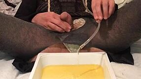 Dirty Old Drunk Engages In Golden Piss Fetish Scene.