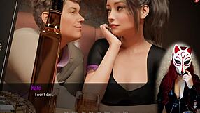 Kate rocks maid cosplay with stockings