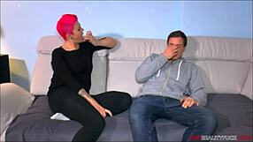 Does this pink-haired MILF want random street dick?