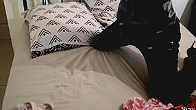 French Amateur Bent Over for Doggy Spanking