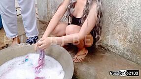 Gay cumshot: Pinay maid and her boss's secret affair