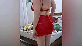 Stella Dances Sensually In Lingerie, Showing Off Her Big Natural Tits!