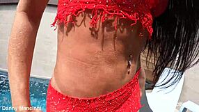 Girlfriend twerking big ass in dress without panties with friend!