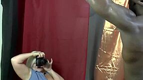 Chubby Gran Intriguingly Fingers Pussy While Sucking Big Black Cock In High Definition