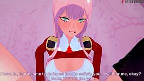 Zero two fucks darling hard in franxx fantasy