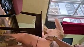 Blonde wife's secret videos with lover exposed online