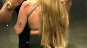 Blonde wife's secret videos with lover exposed online