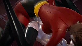 yo, violet parr gets creampied by helen in 3d incredibles futa